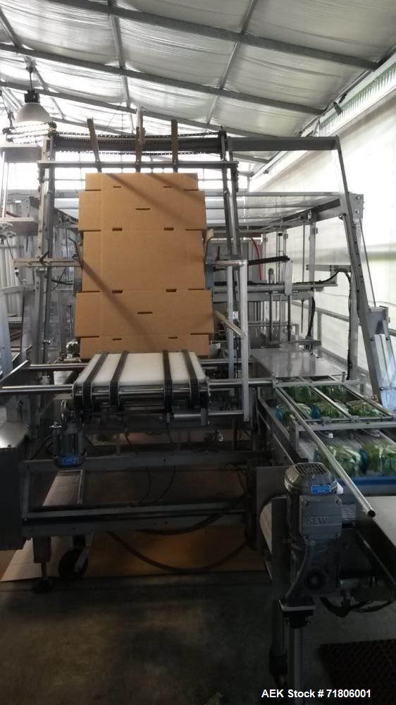 Used Switchback, Model WA-25 Wraparound Case Packer.