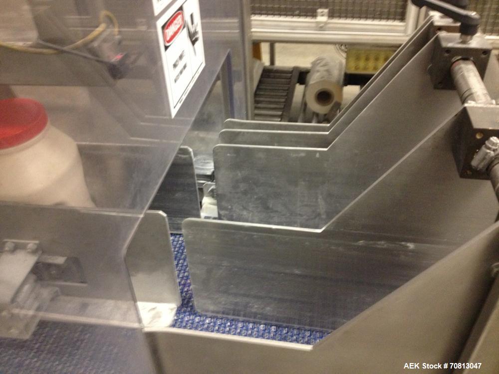 Used Zepf Technologies (Barry Wehmiller) Model 4000 Wraparound hot melt case packer. Capable of speeds up to 20 cases per minute (Depending on product, collation and pack pattern).  Case size range: ...