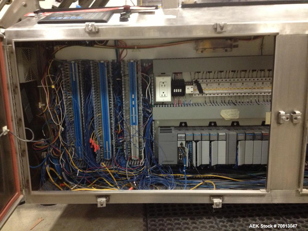 Used Zepf Technologies (Barry Wehmiller) Model 4000 Wraparound hot melt case packer. Capable of speeds up to 20 cases per minute (Depending on product, collation and pack pattern).  Case size range: ...