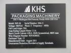 Used KHS Kisters Innopack Model WP-30 (L.H.)  Wraparound Tray/Case Packer