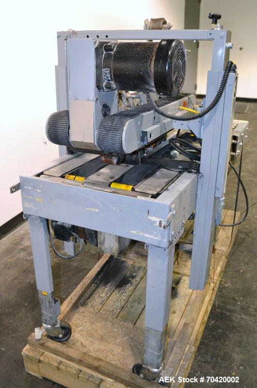 Used 3M-Matic Top and Bottom Adjustable Case Sealer, Model 700A, Type 29200, Carbon Steel.  Up to 30 cases per minute.  Case size range:  length 6’’ to unlimited, width 6’’ to 21-1/2’’, height 4-3/4’...