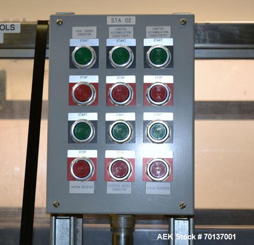 Used A-B-C Packaging Machine Corp Model 30A Automatic Top and Bottom Hot Melt C