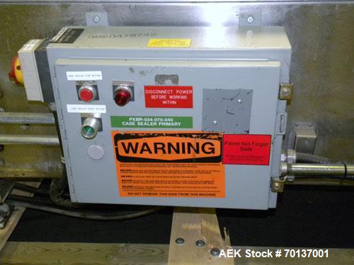 Used A-B-C Packaging Machine Corp Model 30A Automatic Top and Bottom Hot Melt C