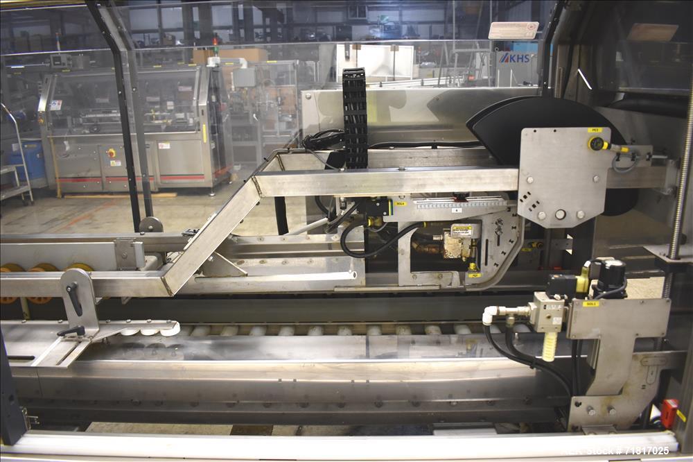 Used Pearson Model CS40-G Automatic Stainless Steel Hot Melt Top Case Sealer.