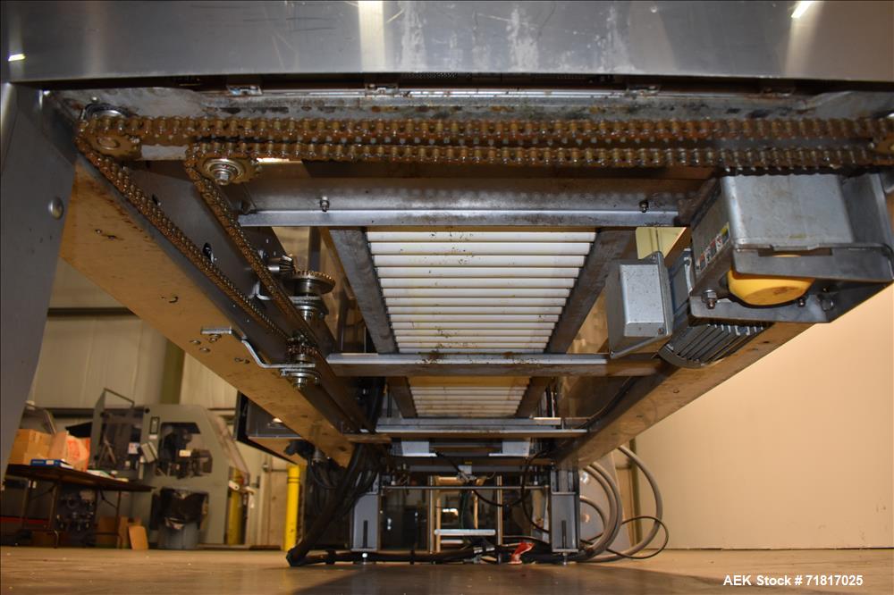 Used Pearson Model CS40-G Automatic Stainless Steel Hot Melt Top Case Sealer.
