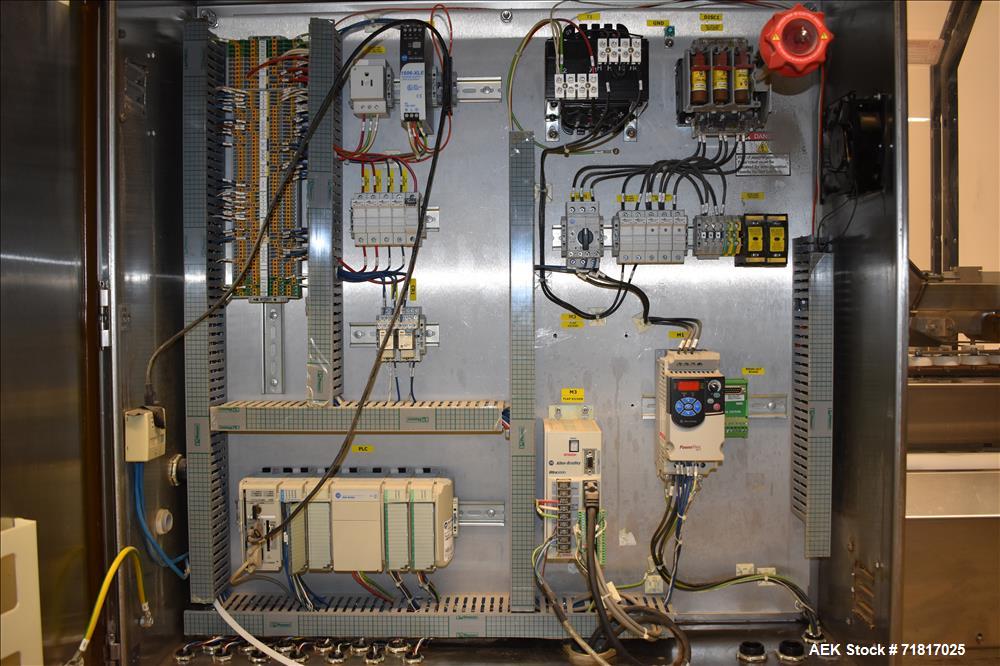 Used Pearson Model CS40-G Automatic Stainless Steel Hot Melt Top Case Sealer.