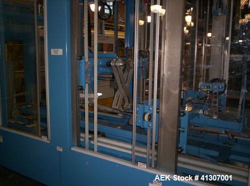 Used Pearson Model CS-30-RT, Random Sealer - Top Tape Only. Allen Bradley SLC 5/05 PLC and Panelview 300 operator interface. 24 VDC, 20 cpm.