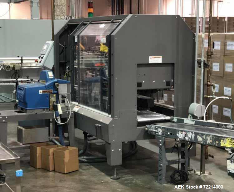 Used Pearson Model CS25-G Automatic Hot Melt Top Case Sealer.