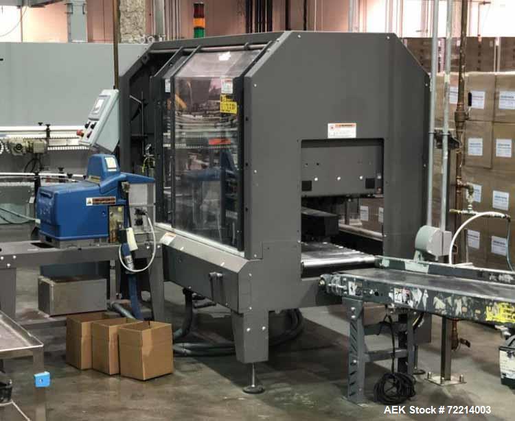 Used- Pearson Model CS25-G Automatic Hot Melt Top Case Sealer.