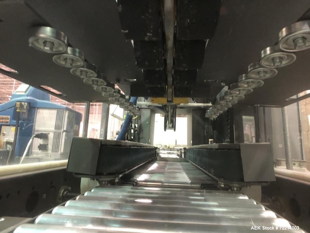 Used Pearson Model CS25-G Automatic Hot Melt Top Case Sealer.
