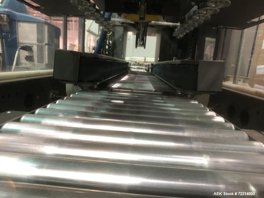 Used Pearson Model CS25-G Automatic Hot Melt Top Case Sealer.