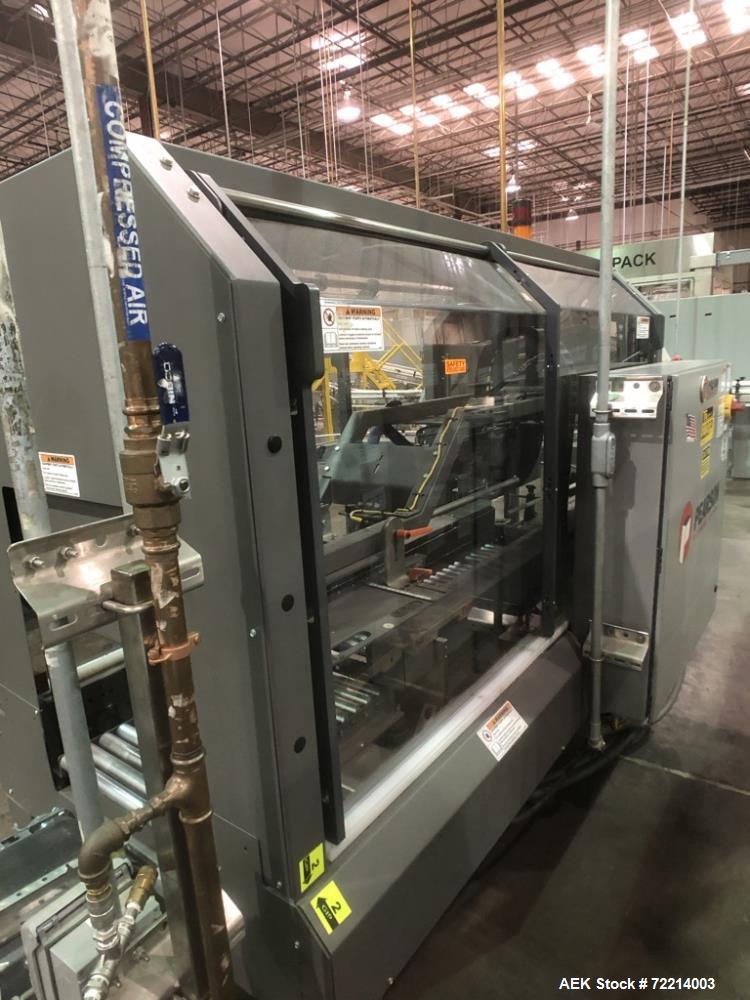 Used- Pearson Model CS25-G Automatic Hot Melt Top Case Sealer.