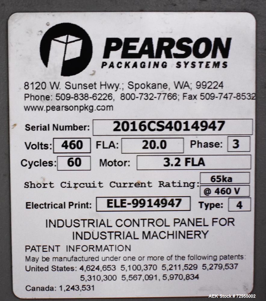 Pearson Model CS40-G Automatic Hot Melt Top Case Sealer