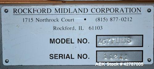 Used-Rockford Midland Model 457FHHS Top & Bottom Hot Melt Case Sealer