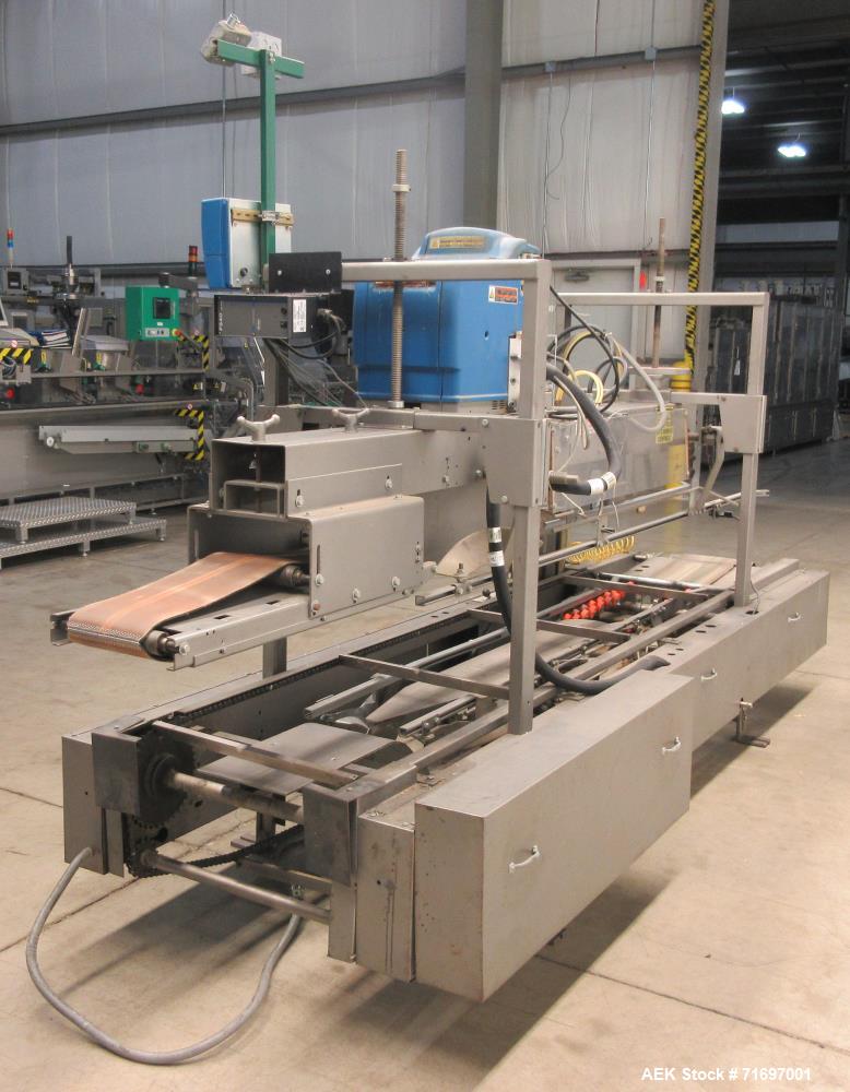 Used Rockford Midland Sealstar Automatic Top and Bottom Hot Melt Glue Sealer