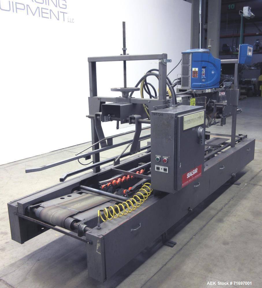 Used Rockford Midland Sealstar Automatic Top and Bottom Hot Melt Glue Sealer