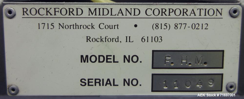 Used- Rockford Midland Sealstar Automatic Top and Bottom Hot Melt Glue Sealer