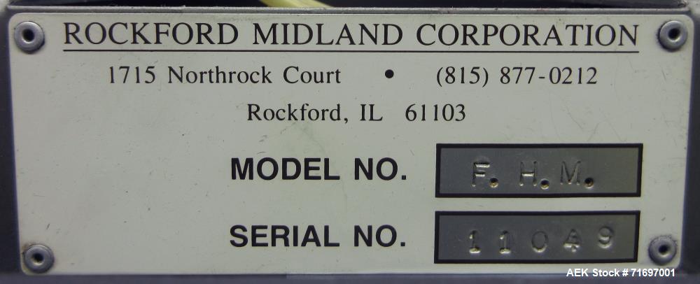 Used Rockford Midland Sealstar Automatic Top and Bottom Hot Melt Glue Sealer