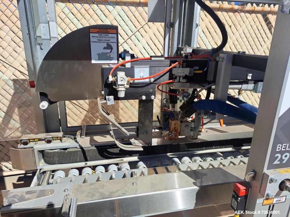 Used Wexxar BEL 290 H High-Speed Automatic Case Sealer with Nordson Glue System
