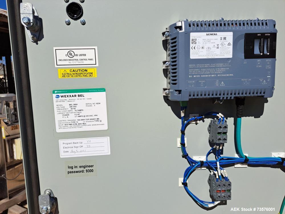 Used Wexxar BEL 290 H High-Speed Automatic Case Sealer with Nordson Glue System