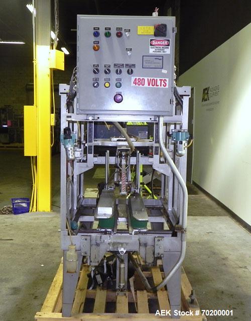 Used Wexxar Model WSH Automatic Top Only Glue Case Sealer capable of speeds up to 35 cases per minute. Case size range: Length 12" to 33" or 305 mm to 838 mm, Width 10" to 22.5" or 254 mm to 572 mm, ...