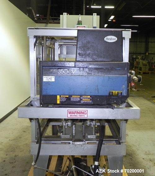 Used Wexxar Model WSH Automatic Top Only Glue Case Sealer capable of speeds up to 35 cases per minute. Case size range: Length 12" to 33" or 305 mm to 838 mm, Width 10" to 22.5" or 254 mm to 572 mm, ...