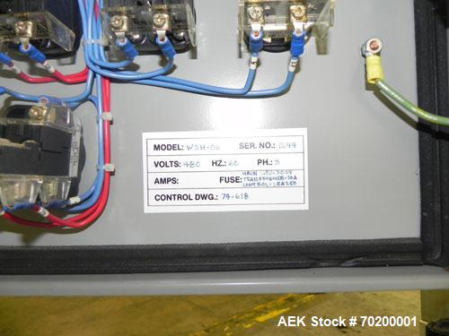 Used Wexxar Model WSH Automatic Top Only Glue Case Sealer capable of speeds up to 35 cases per minute. Case size range: Length 12" to 33" or 305 mm to 838 mm, Width 10" to 22.5" or 254 mm to 572 mm, ...
