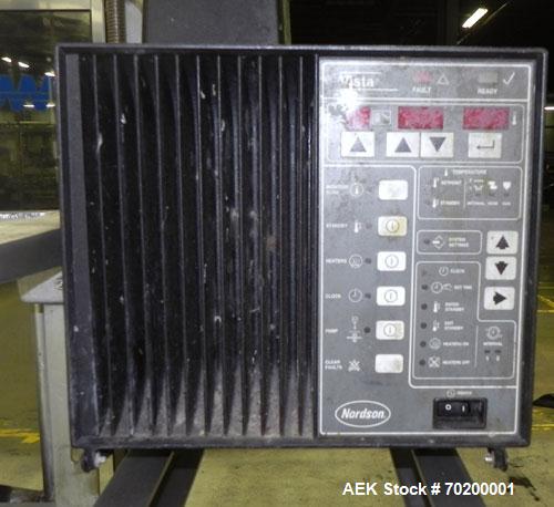 Used Wexxar Model WSH Automatic Top Only Glue Case Sealer capable of speeds up to 35 cases per minute. Case size range: Length 12" to 33" or 305 mm to 838 mm, Width 10" to 22.5" or 254 mm to 572 mm, ...