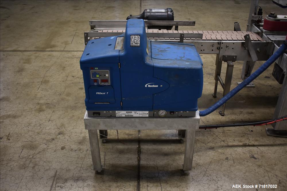 Used Wexxar Model WSH-07 Automatic Top Only Glue Case Sealer.