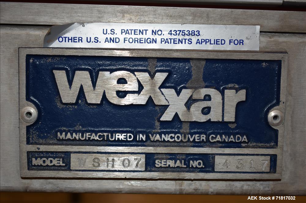 Used Wexxar Model WSH-07 Automatic Top Only Glue Case Sealer.