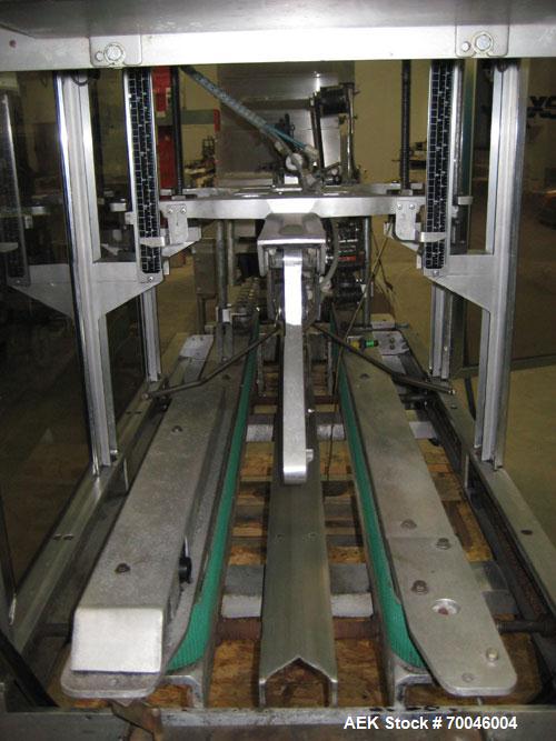 Used Wexxar Top Only Automatic Case Sealer, Model WST-07. Capable of speeds up to 35 cases per minute. Has a case size range: Length 12" to 32" (305mm to 838mm), Width 10" to 22.5" (254mm to 572mm), ...