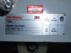 Used 3M-Matic Top and Bottom Random Case Sealer, Model 700R, Type 39600, Carbon Steel. Up to 15 cases per minute, minimum case size 6