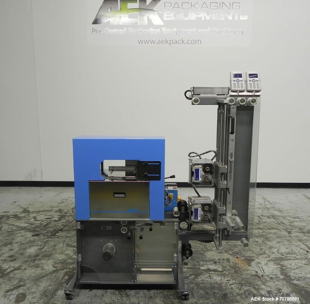 Unused- ATS (Felins) Model US-2100 Wide Format Banding Machine. Machine is capable of speeds up to 25-30 bandings per minute. Uses a "wide format" band width sizes of 3" (75mm) to 4" ( 100mm). Has an...