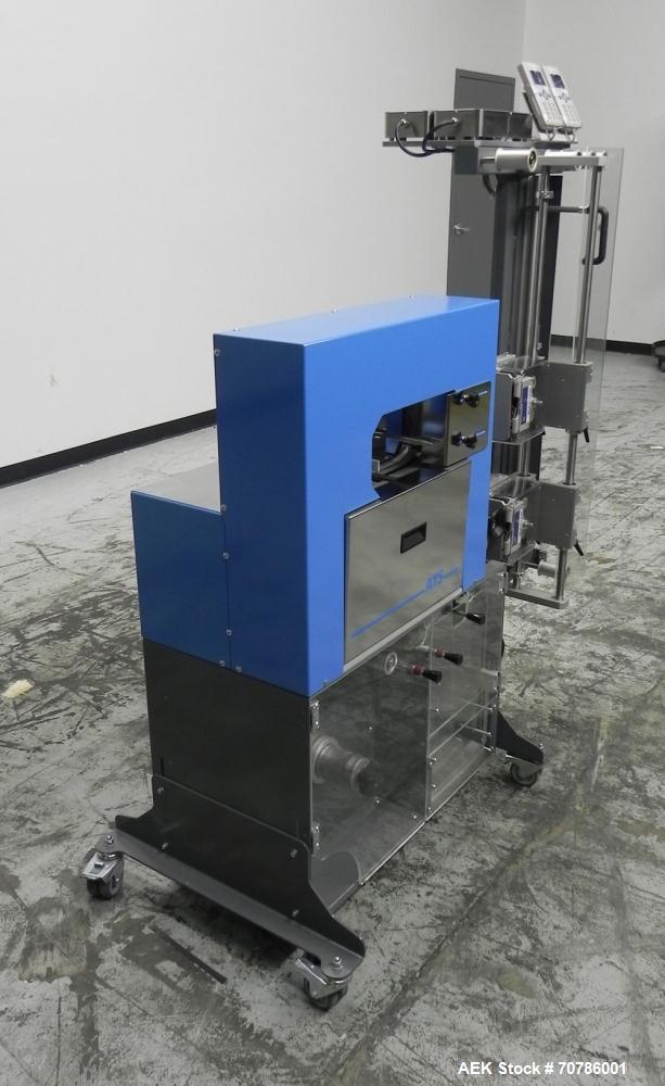 Unused- ATS (Felins) Model US-2100 Wide Format Banding Machine. Machine is capable of speeds up to 25-30 bandings per minute. Uses a "wide format" band width sizes of 3" (75mm) to 4" ( 100mm). Has an...