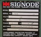 Used Signode Side Seal Plastic Strapping Machine, model SP-710, carbon steel. Production rate will vary on package size. 62’’ wide x 62’’ tall chute opening, maximum package size 60’’ x 60’’. Mounted...
