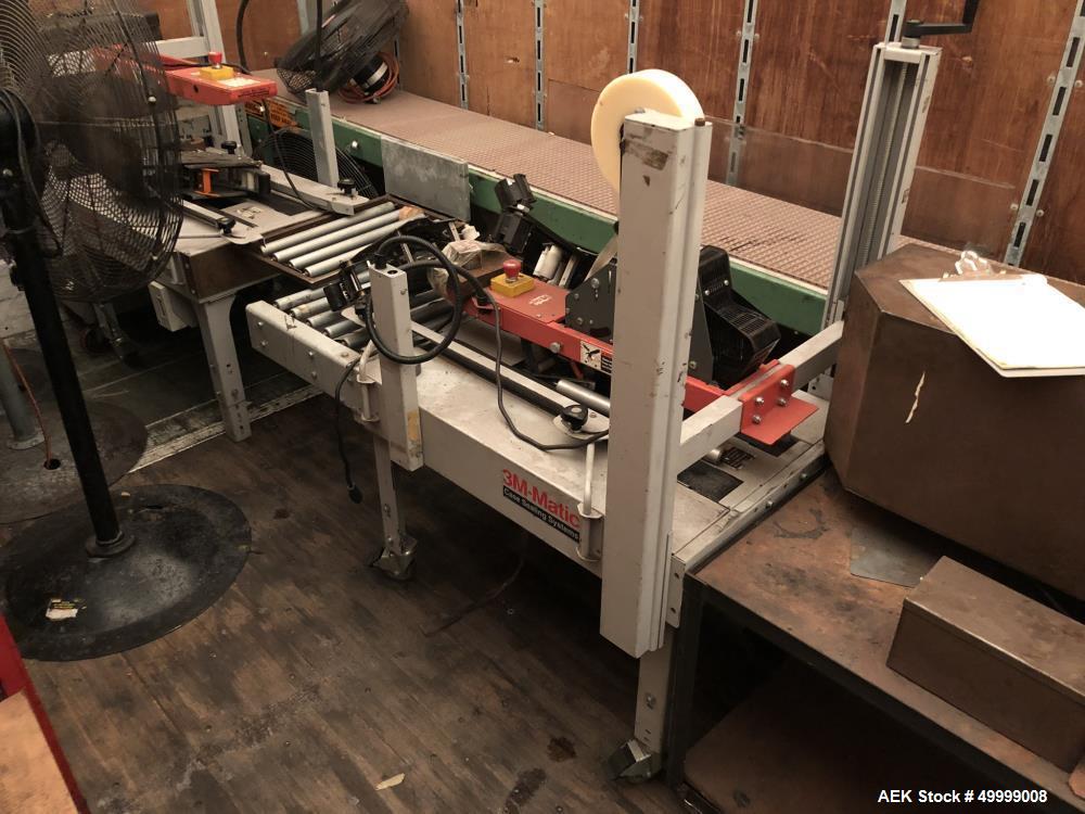 Used 3M Adjustable Case Sealer with Top Tape Applicator