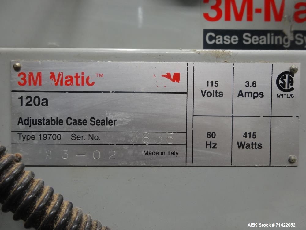 Used 3M Model 120A Adjustable Case Sealer