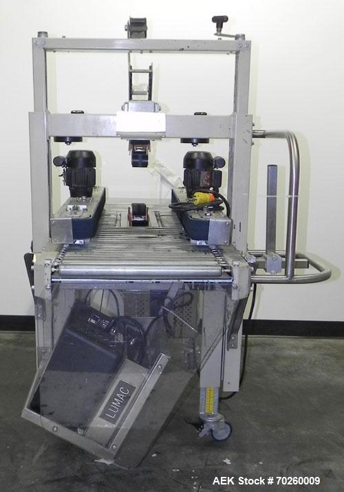 Used 3M Model 12A Semi Automatic Top & Bottom Case Sealer. Capable of speeds up to 23 cases per minute. Has a case size range: (Length) 5.87" L to unlimited (Width) 4.5" to 20" (Height) 4.75" to 20"....