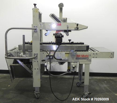 Used 3M Model 12A Semi Automatic Top & Bottom Case Sealer. Capable of speeds up to 23 cases per minute. Has a case size range: (Length) 5.87" L to unlimited (Width) 4.5" to 20" (Height) 4.75" to 20"....