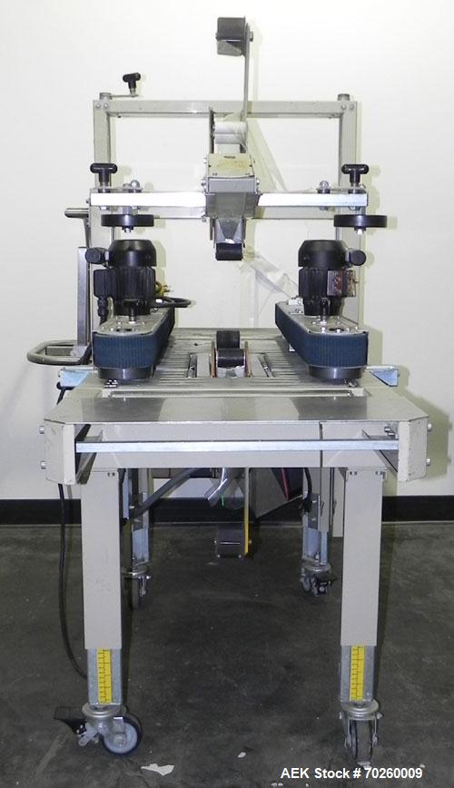 Used 3M Model 12A Semi Automatic Top & Bottom Case Sealer. Capable of speeds up to 23 cases per minute. Has a case size range: (Length) 5.87" L to unlimited (Width) 4.5" to 20" (Height) 4.75" to 20"....