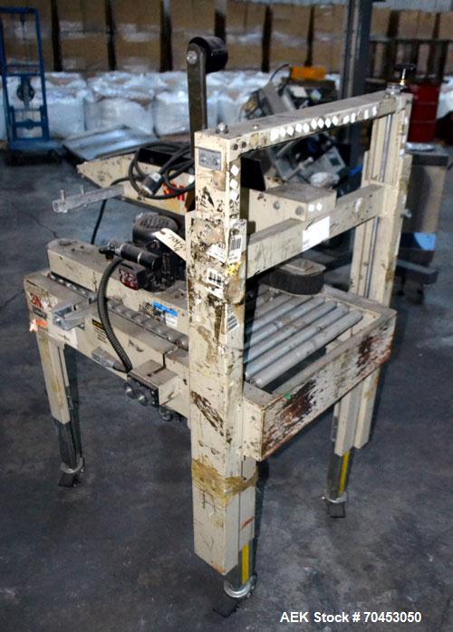Used 3M 12A-18600 Semi-Auto Adjustable Top Case Taper capable of speeds up to 27 cpm depending on application and operator dexterity. Case size range of:  6" - unlimited length x 4 1/2" - 20" wide x ...