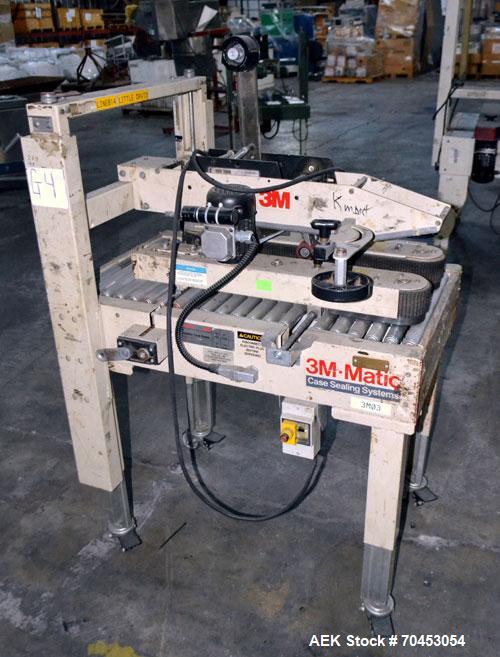 Used- 3M 12A-18600 Semi-Auto Adjustable Top Case Taper capable of speeds up to 27 cpm depending on application and operator ...