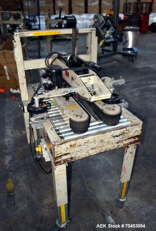 Used 3M 12A-18600 Semi-Auto Adjustable Top Case Taper capable of speeds up to 27 cpm depending on application and operator dexterity. Case size range of:  6" - unlimited length x 4 1/2" - 20" wide x ...