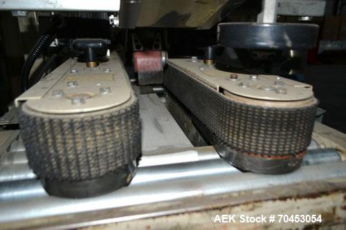 Used 3M 12A-18600 Semi-Auto Adjustable Top Case Taper capable of speeds up to 27 cpm depending on application and operator dexterity. Case size range of:  6" - unlimited length x 4 1/2" - 20" wide x ...