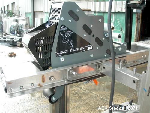 USED: 3M top only case taper, type 18900, stainless steel. Up to 27 cases per minute, minimum case size 6" wide x 4.75" high, max casesize 21.5" wide x 21.5" high x infinite length, manually adjustab...