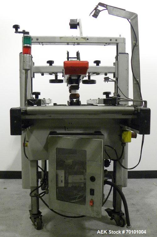 Used 3M-Matic Top and Bottom Adjustable Case Sealer, Model 200A, Type 19000, Carbon Steel. Up to 40 cases per minute. Case size range: length 6’’ to unlimited, width 6’’ to 21.5’’, height 4.75" to 28...