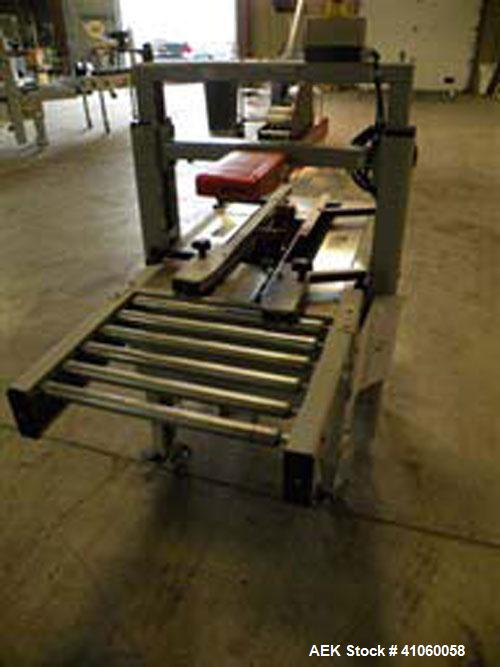 Used 3M-Matic Top And Bottom Adjustable Case Sealer, Model 200A, Type 29200, Carbon Steel. Up to 40 cases per minute, minimum case size 6" wide x 4.75" high x 6" long, maximum case size 21.5" wide x ...