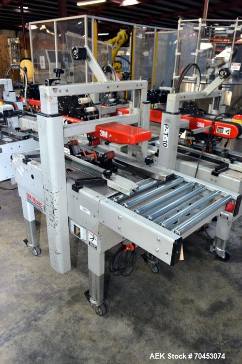 Used 3M-Matic Model 200A Top Only Adjustable Case Sealer. Up to 40 cases per minute, minimum case size 6” wide x 4.75” high x 6”' long, maximum case size 21.5” wide x 24.5” to 28.5” high x unlimited ...