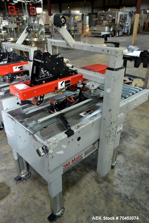 Used 3M-Matic Model 200A Top Only Adjustable Case Sealer. Up to 40 cases per minute, minimum case size 6” wide x 4.75” high x 6”' long, maximum case size 21.5” wide x 24.5” to 28.5” high x unlimited ...