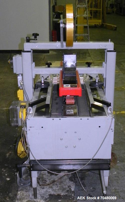 Used 3M-Matic Top & Bottom Adjustable Case Sealer, Model 200A, Type 29200, Carbon Steel. Up to 40 cases per minute, minimum case size 6" wide x 4.75" high x 6'' long, maximum case size 21.5" wide x 2...